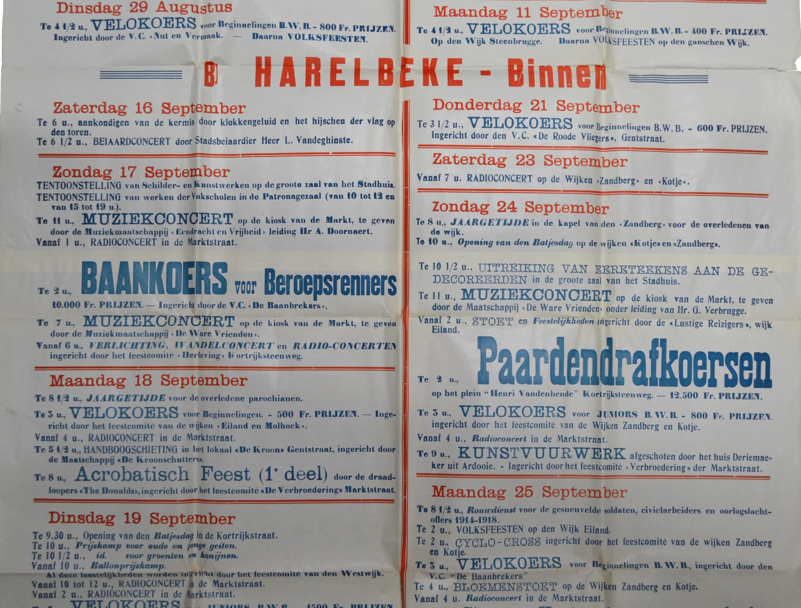 stadsfestival harelbeke