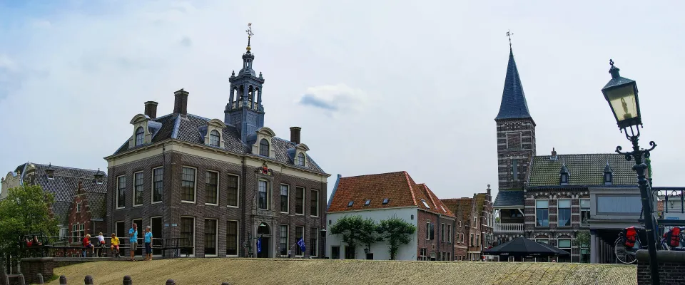 Locatie van de kermis in Edam