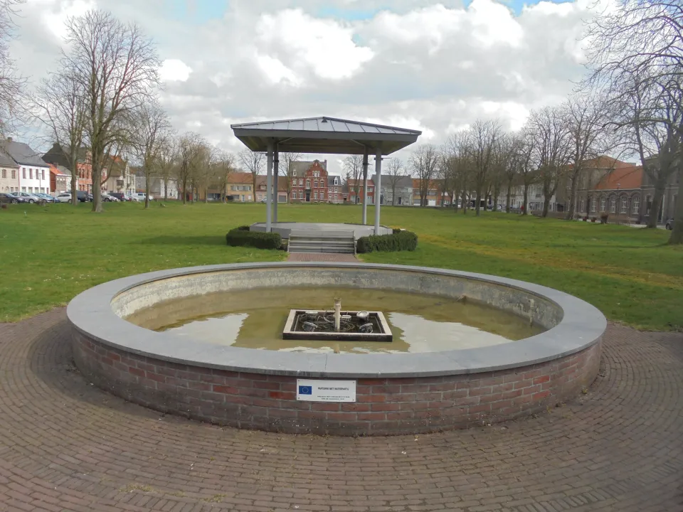 Locatie van de kermis in Kaprijke