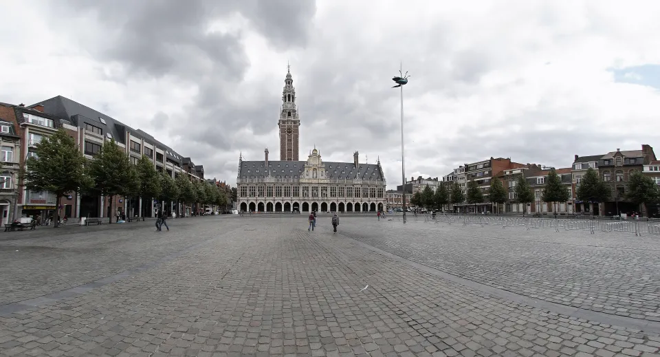 Locatie van de kermis in Leuven