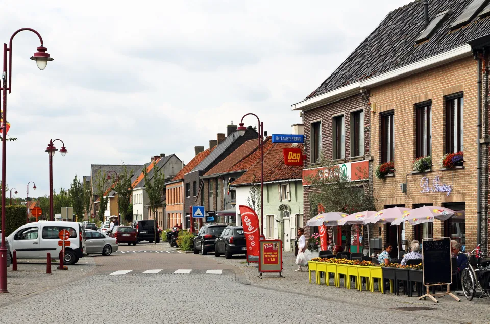 Locatie van de kermis in Bellem