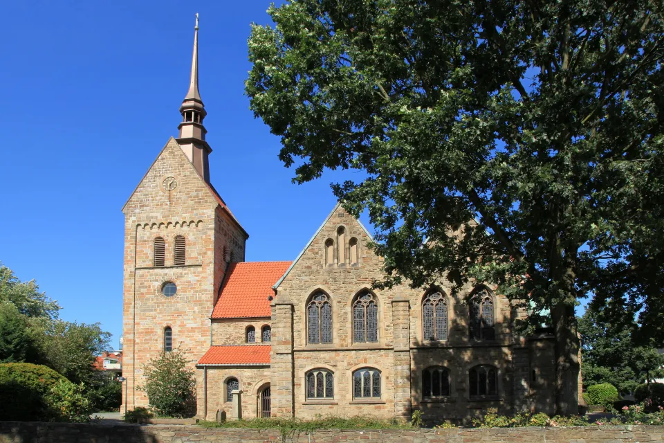 Locatie van de kermis in Bochum-Harpen