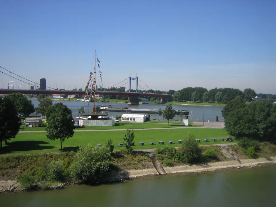Locatie van de kermis in Duisburg