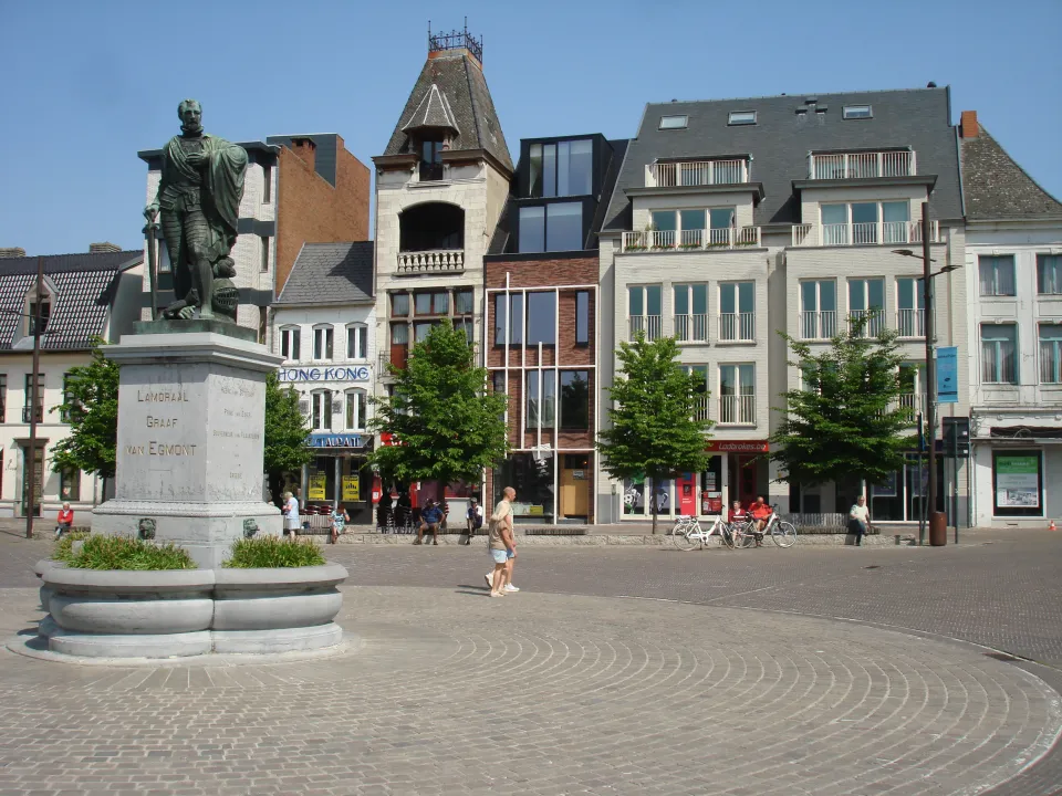 Locatie van de kermis in Zottegem
