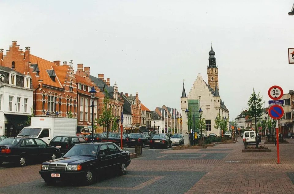 Locatie van de kermis in Herentals