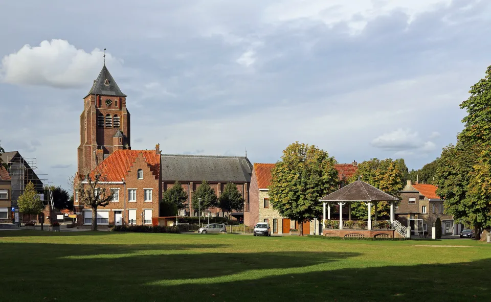 Locatie van de kermis in Kemmel