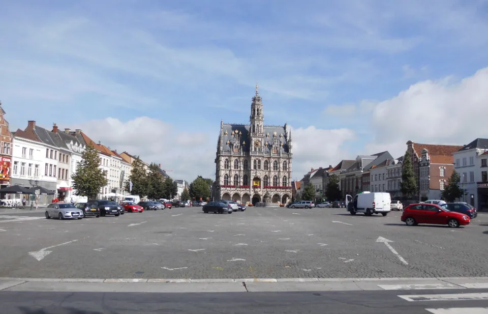 Locatie van de kermis in Oudenaarde