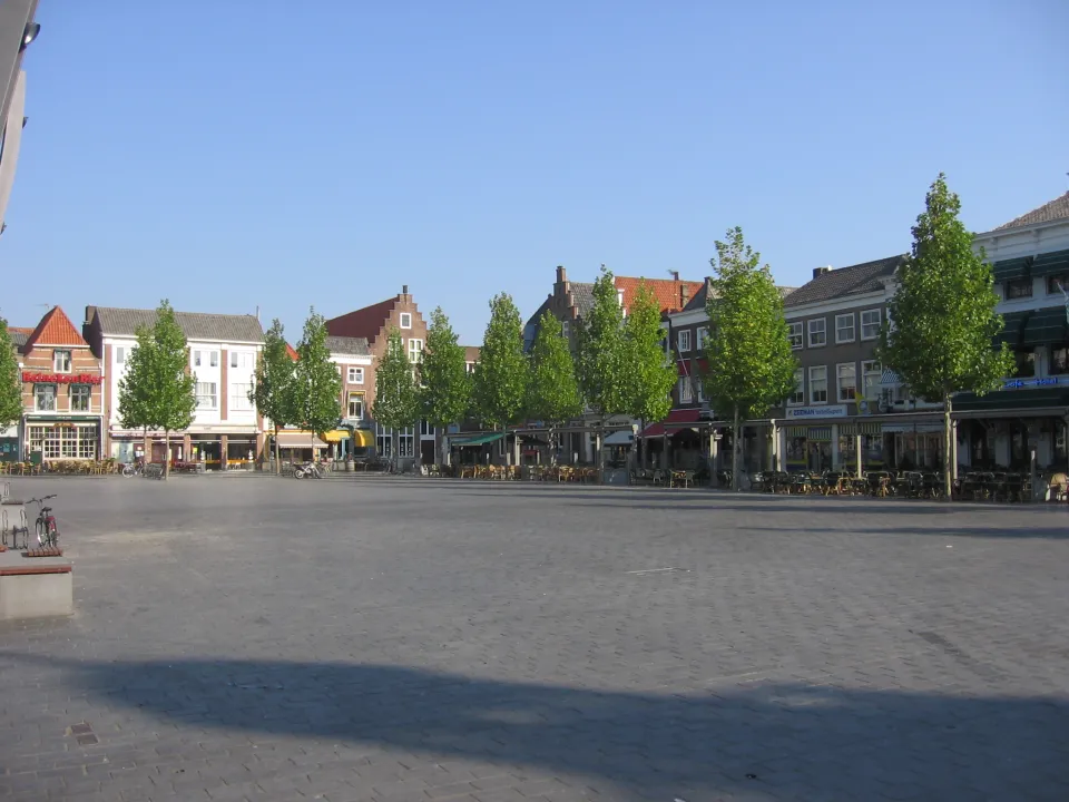 Locatie van de kermis in Goes