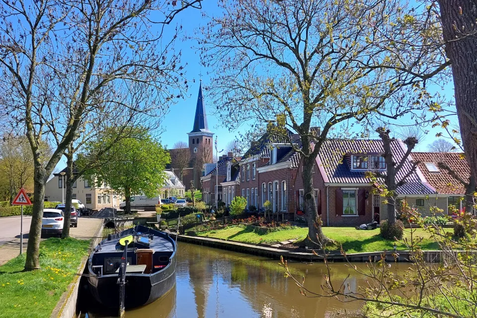 Locatie van de kermis in Rauwerd (Raerd)