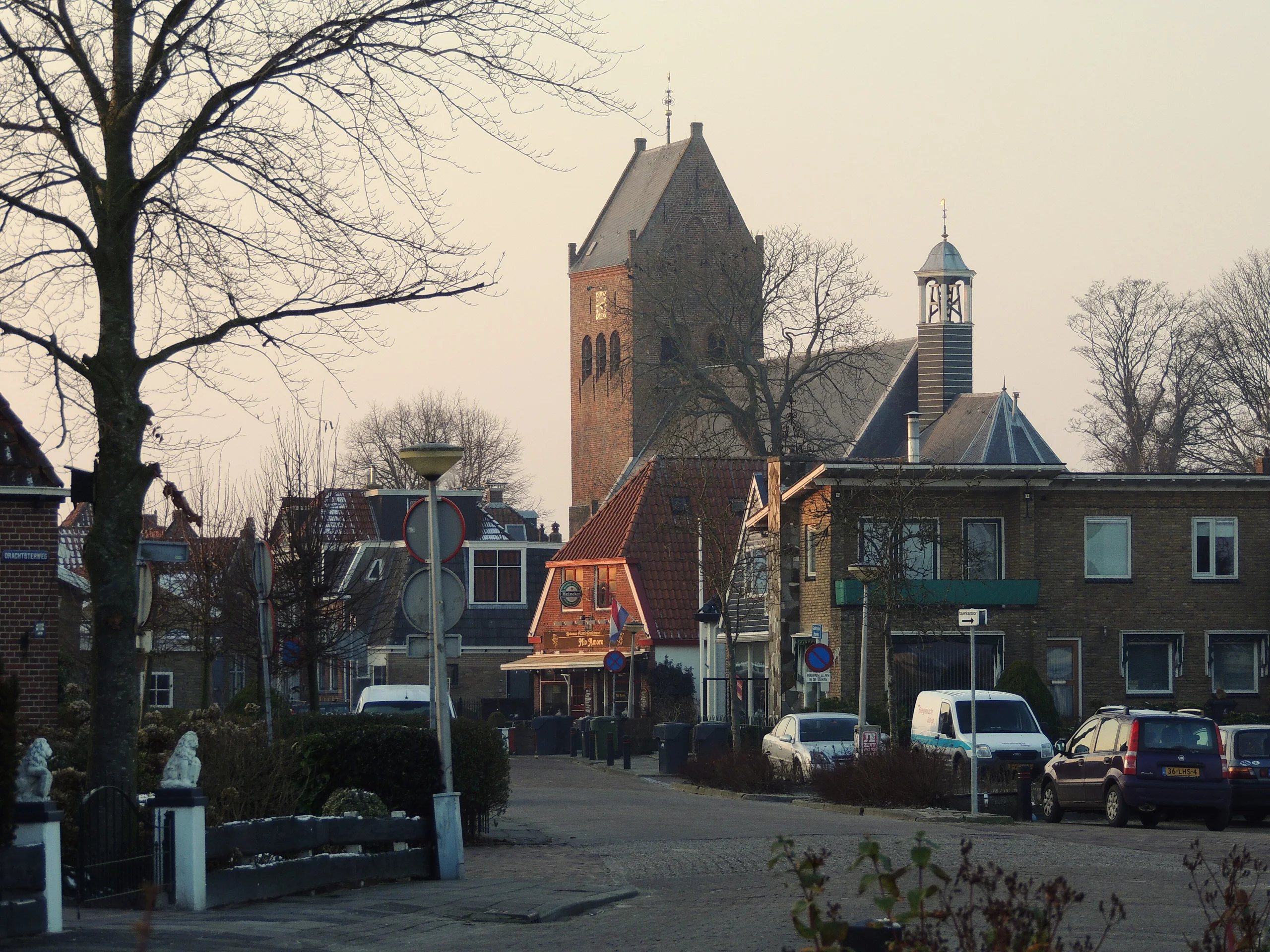 Locatie van de kermis in Grouw (Grou)